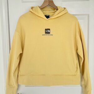 The North Face - Women Pullover Hoodie in Light Yellow Color / Size M